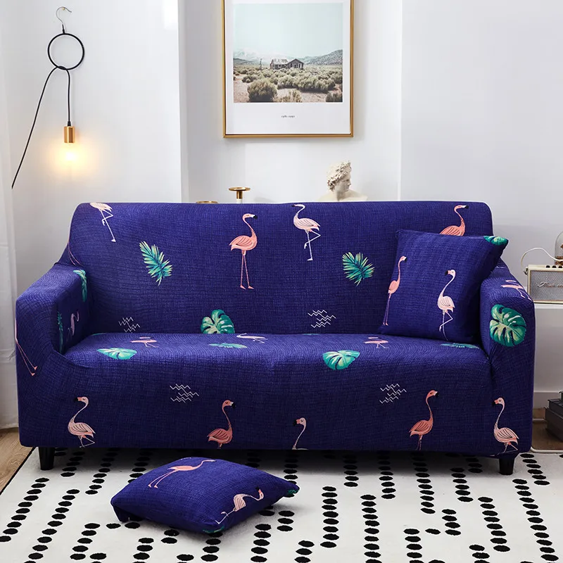 Эластичные чехлы для диванов гостиной кресло фламинго чехол дивана в форме L