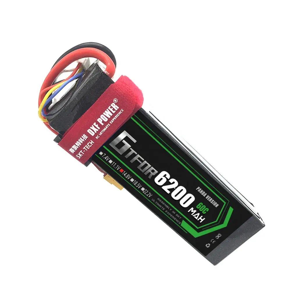 GTFDR Lipo аккумулятор 4S 14 8 в 6200 мАч 60C Burst 120C литий полимерная батарея AKKU для