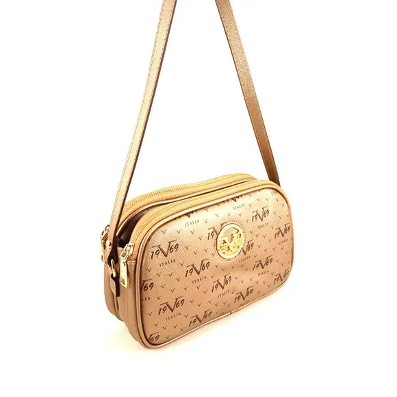 

Женская 4273 Золотая женская сумка-мессенджер 19 V69 ITALIA 4273 модель высокого качества PU Сделано в Турции