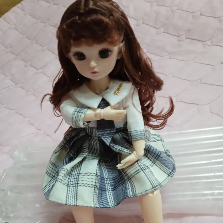 1 6 Bjd Doll With Clothes 30 Cm Fat Baby Doll College Style Jk Uniform Dress Dress Up Doll Girl Toy Baby Toys Dolls Aliexpress