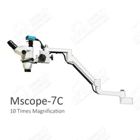 1080p dental operating microscope portable surgical 10x microscopeendodontic microscope with camera zoom objective 16 mega