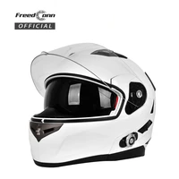 freedconn bm2 s motorcycle helmet bluetooth built in intercom system dot standard helmet 3 riders bt motortalking with fm radio
