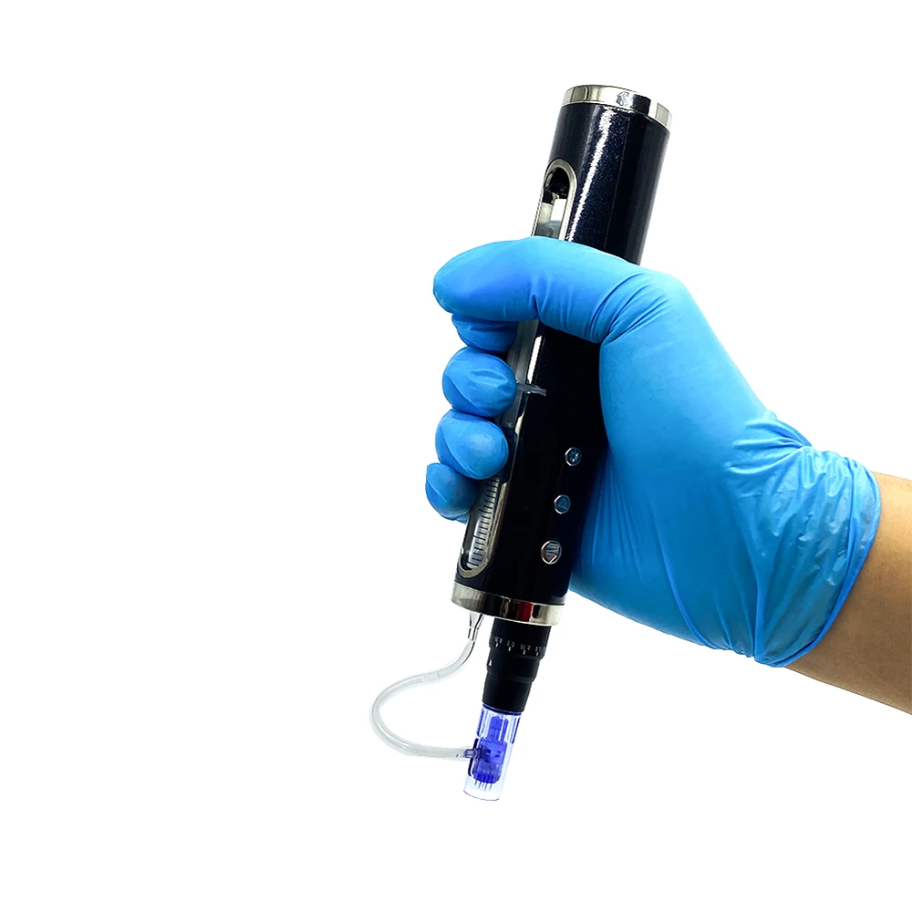 

Auto Micro Hydrapen Wireless Dermapen 2 in 1 Hydra Water Inject Pen MESO Hydrapen Microneedling with Syringe Tube