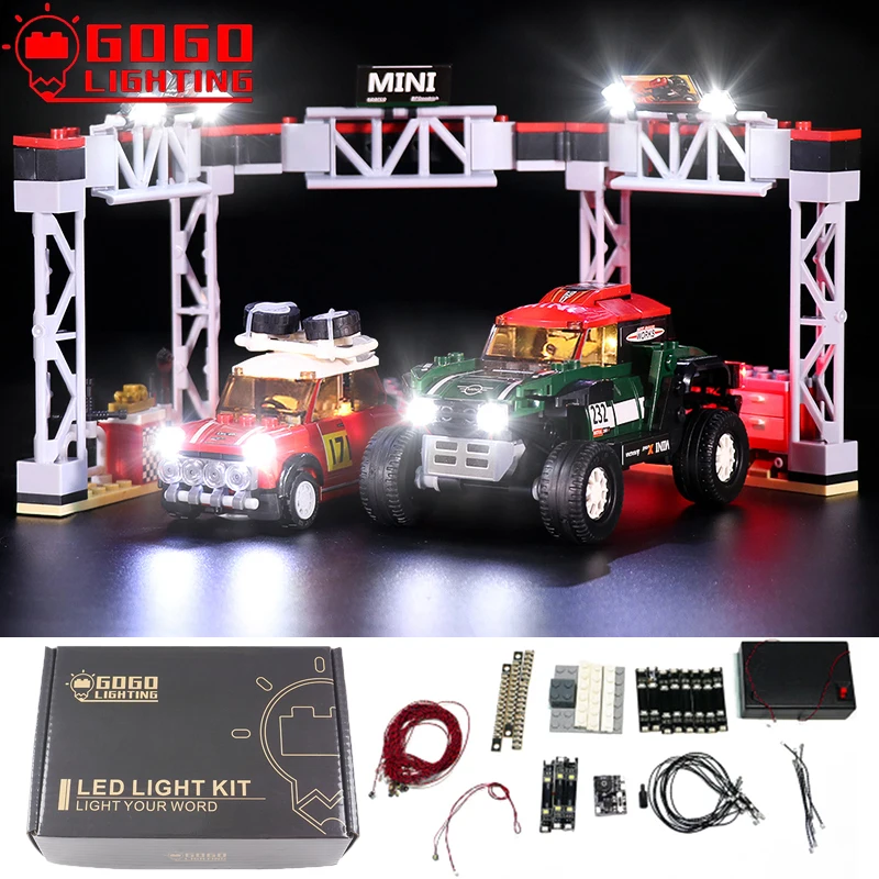 

GOGO светильник ING фирменный комплект со светодиодной подсветкой для Lego 75894 для скоростных чемпионов высокотехнологичные автомобильные блок...
