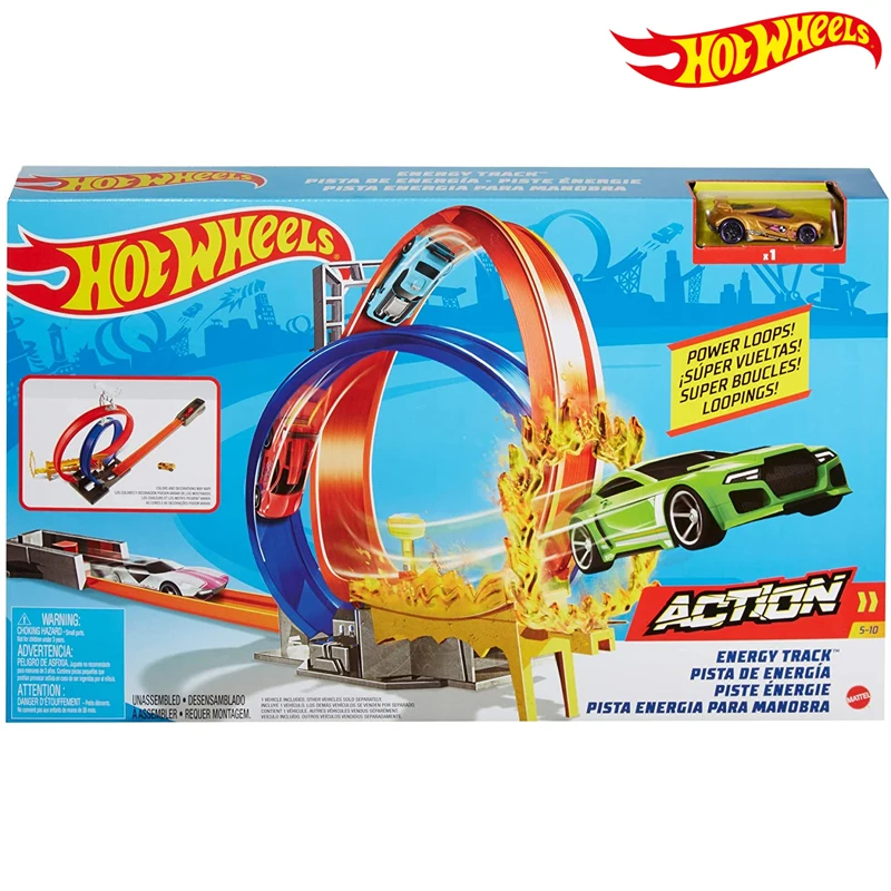 Гоночный Набор Hot Wheels Energy Track GND92 металлический чехол игрушки на день рождения для