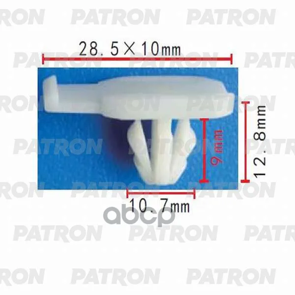 Зажим Пластиковый Audi Seat Skoda Volkswagen Применяемость: Молдинги PATRON арт. P37 0290|Зеркала и