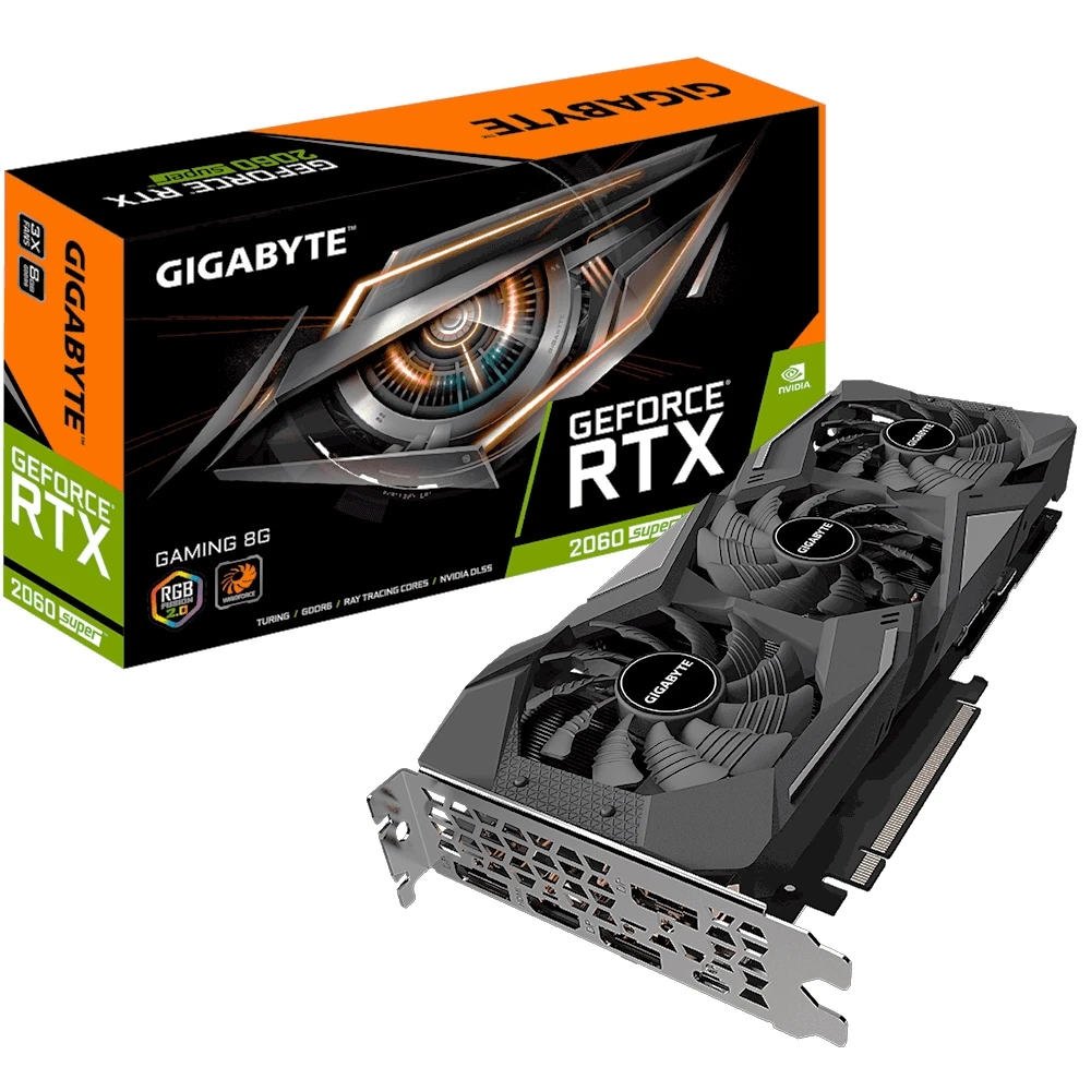 Gigabyte gaming video card Nvidia GeForce RTX 2060 Super 1650MHz 8192MB 14000MHz 256 bit RTL [gv-n206sgaming-8gc] | Компьютеры и офис