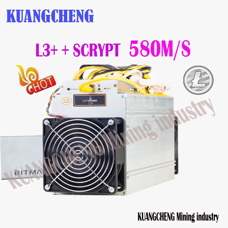 Dogecoin LTC Antminer  l3 ++ 580mh/s Scrypt  Asic miner with PSU economical than L5 L7 Goldshell  X5 Mini-doge Innosilicon A6