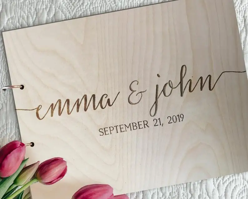 Деревенская Свадебная Гостевая книга свадебная с памятью деревянная гостевая