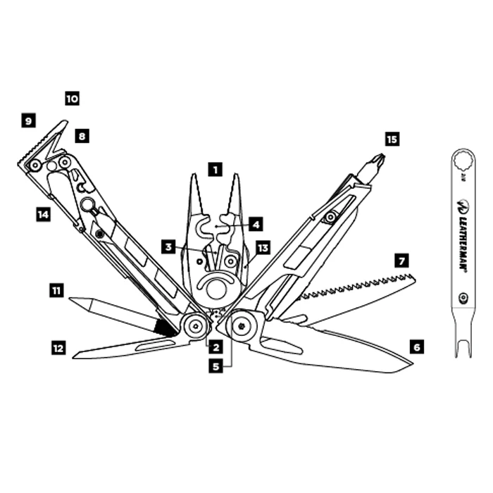 Мультитул LEATHERMAN Mut EOD (850132N) (15 функций) с чехлом | Канцтовары для офиса и дома