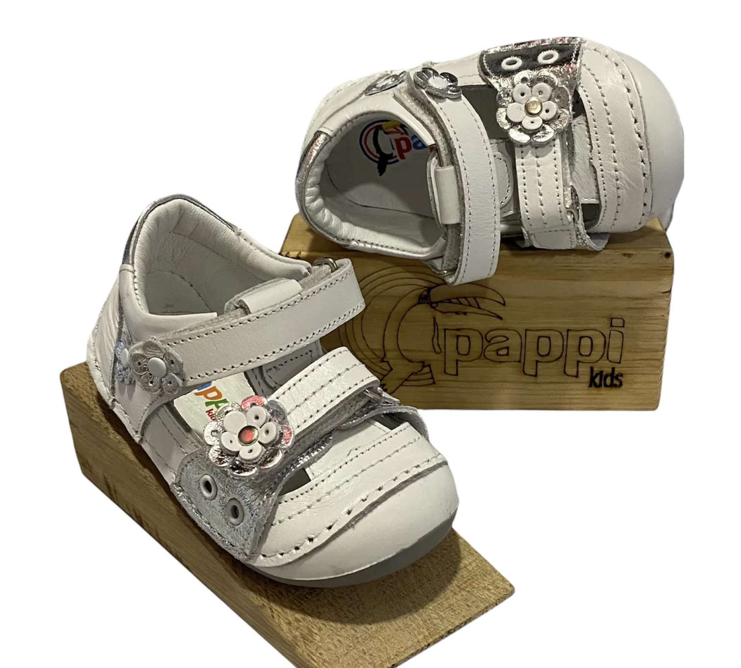

Papikids Model(0101)Girls First Step Orthopedic Leather Shoes