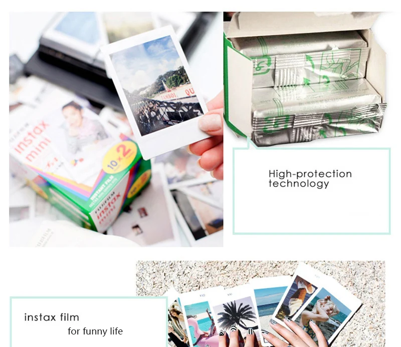 Белая пленка для Fuji Instax Мини пленка Instax Mini 8 9 пленка для ЖК-дисплея с подсветкой Fujifilm Instax Mini 7 s/8/25/90/9 Instax Камера камер Мгновенной Печати Mini 8 9 фильм