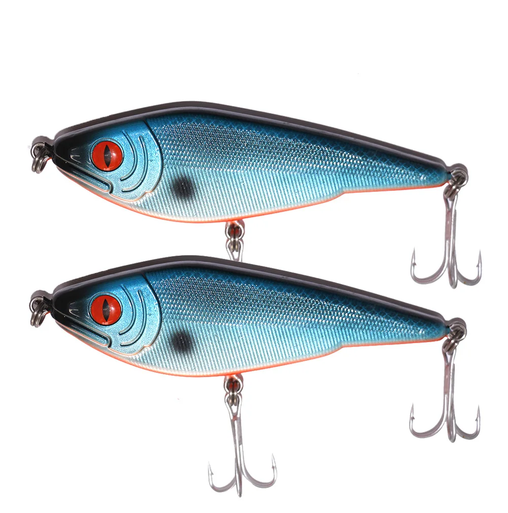 

Free Fisher Jerkbait Fishing Hard lures SwimBaits 2pcs/set THUNDER JERK BAIT Floating for Sea Fishing