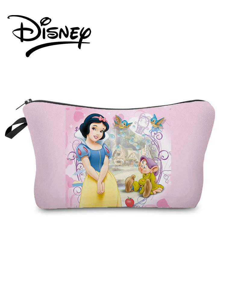 

Disney Princess Cosmetic Bags Travel Mini Makeup Bag High Quality Child Organizer Bag Snow White Girl Candy Bag Custom Pattern
