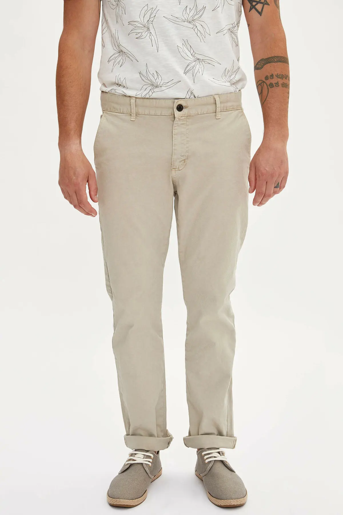 Дефакто мужские однотонные Модные Брюки Карго повседневные брюки свободные