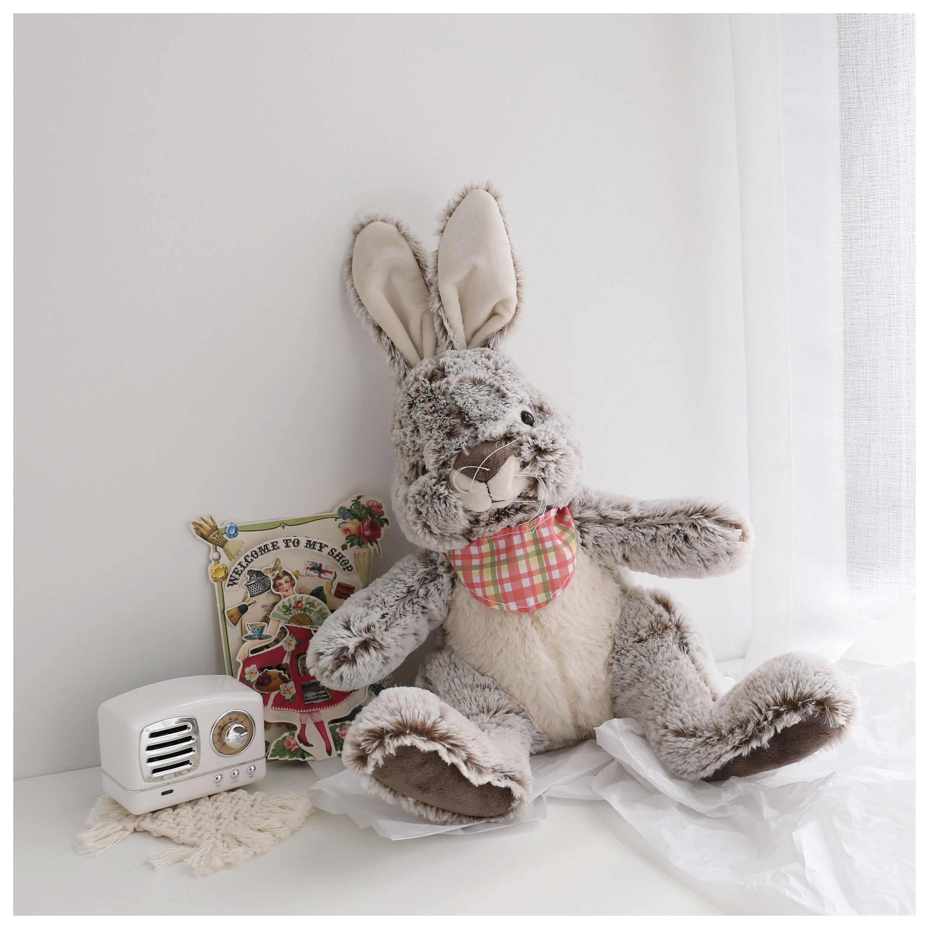 Пушистые плюшевые игрушки Ester Bunny прекрасный кролик из французской кантри мягкие