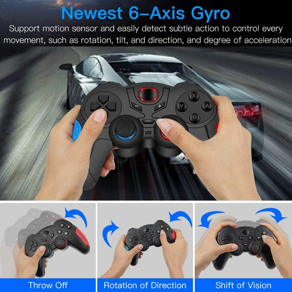 Новейшая Бытовая электроника геймпады Switch Pro Беспроводная игровая ручка с синими