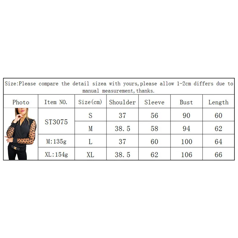 Новинка 2020 женские прозрачные топы в горошек с длинными рукавами-фонариками