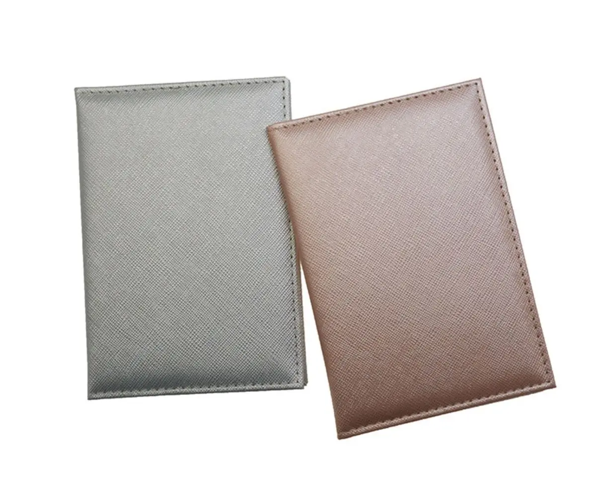 

PU Leather Safiano Cross Pattern Bussiness Passport Holder with ID Card holder Universal Passport Covers with custom logo