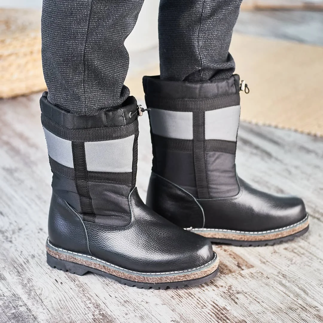 Сапоги зимние мужские натуральные Полюс натуральная овчина литая и войлочная