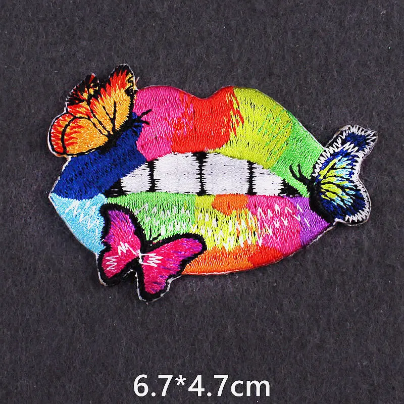 Стильная одежда в стиле хиппи термоклейкая нашивка с черепом панк термоклейкие