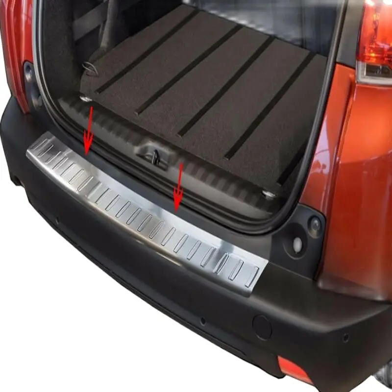 

Rear Bumper Sill Cover S. Steel Rear Bumper Protector Rear Bumper Guard for Peugeot 2008 2013-UP