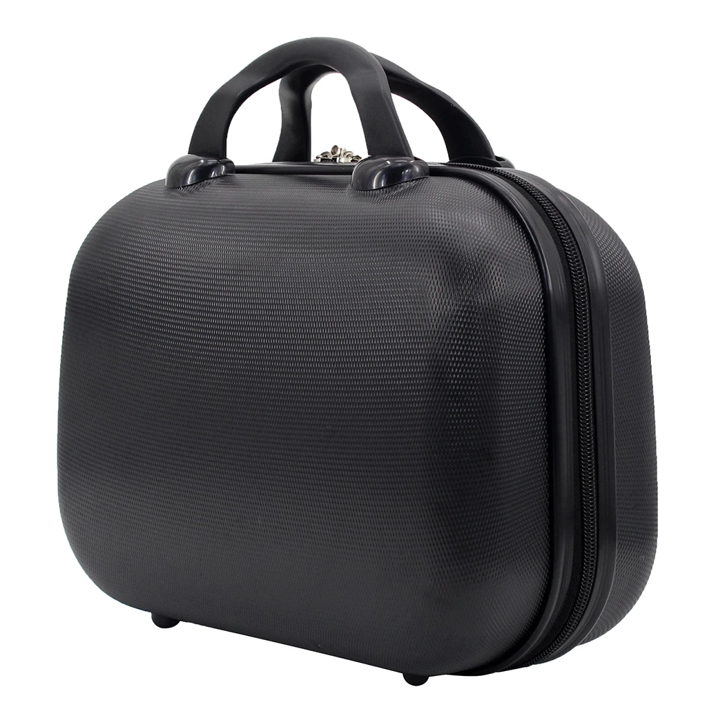 Suitcase Airplane Carry Luggage Travel Cabin Trolley ABS Rigid 4 Wheels with Matching Rigid Toiletry Bag