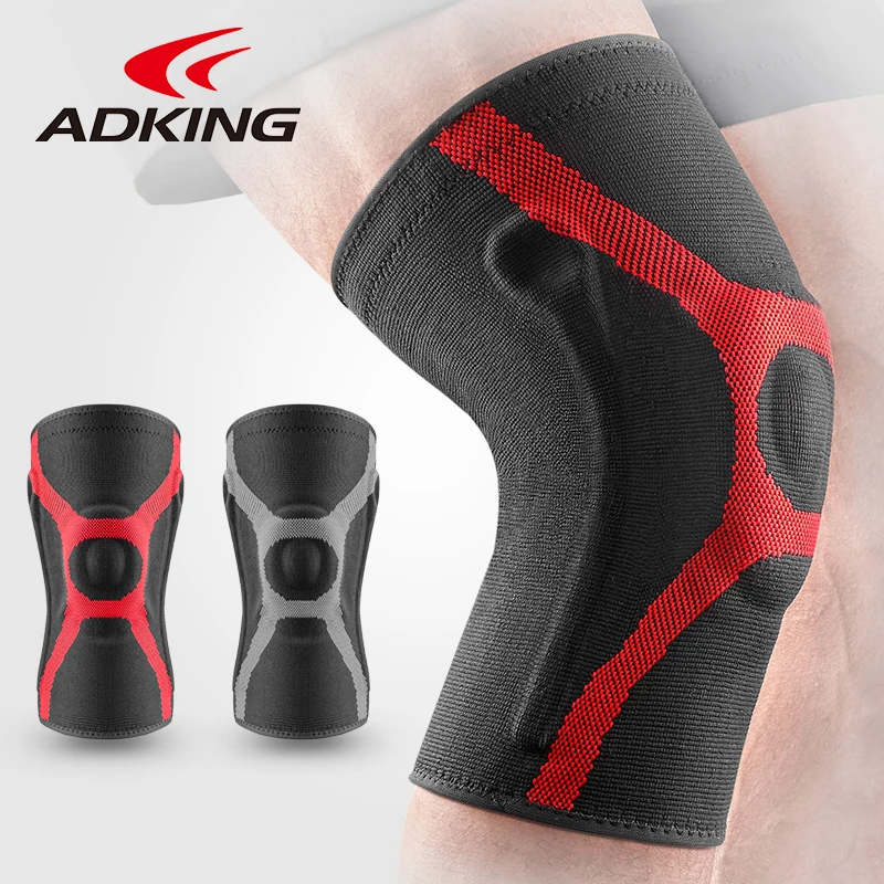 

ADKING ADKING 2pcs Sports Knee pads Men Silicone Spring Knee Pad Pressurized Elastic Kneecap Support Fitness Gear Basketball