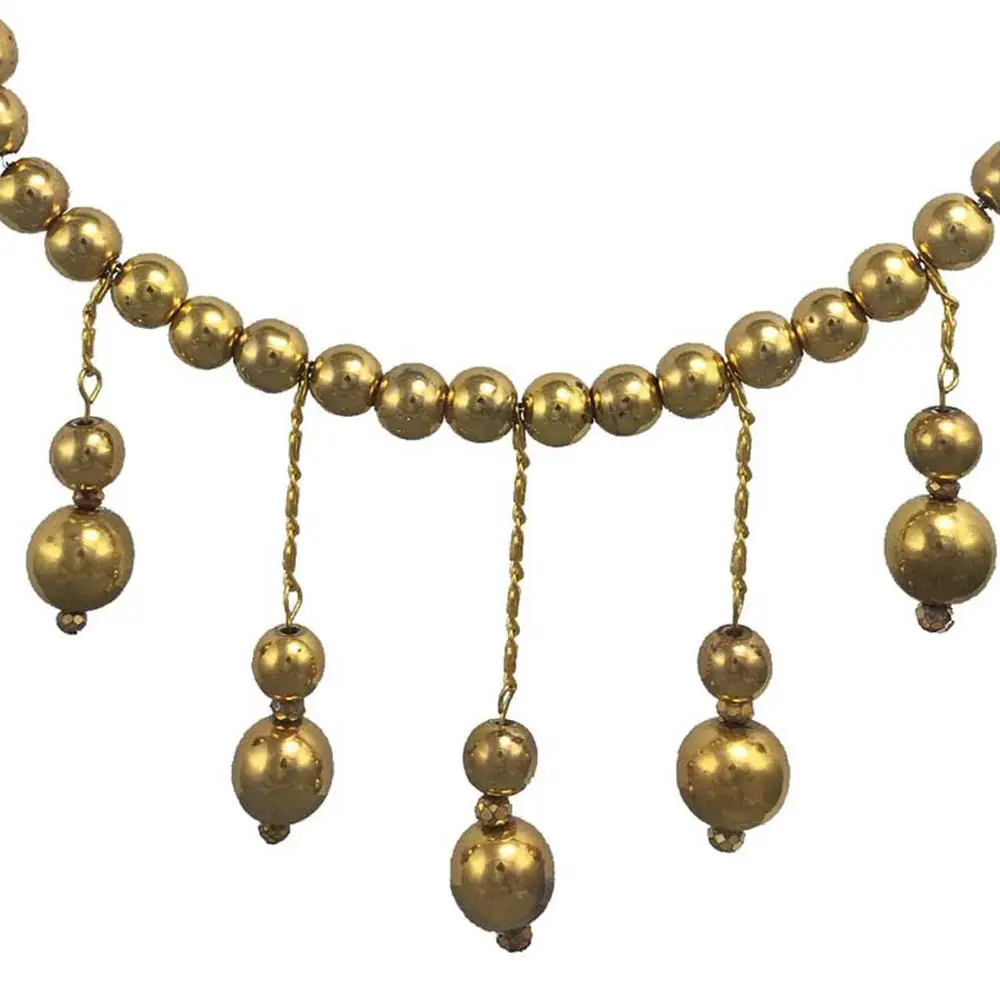 

Ожерелье с покрытыем цвета чистого 24 каратного золота из окрашенного стекла бисера ручной работы модная женская бижутерия Изготовленная в...