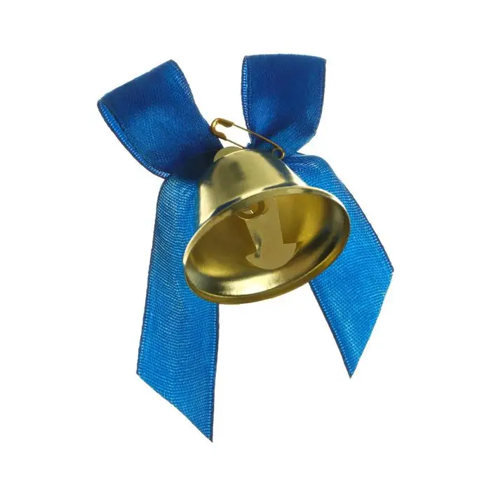 Колокольчик с синим бантом d=3 6 см |