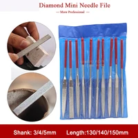 2pcs diamond mini needle file set handy tools ceramic crafts diy wood rasp file needle jewelry polishing carving diamond file