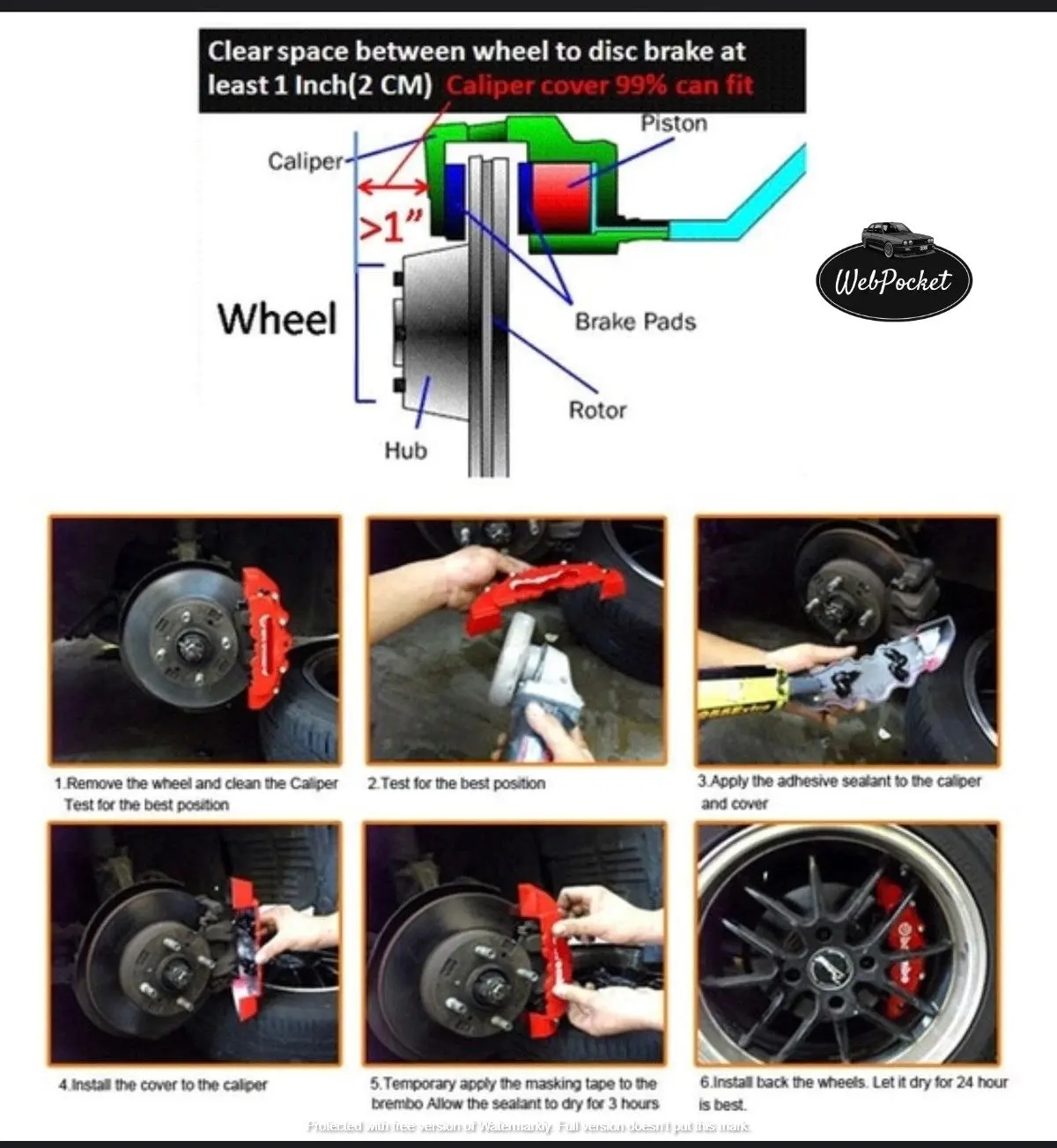 Чехол для большого Тормозного Суппорта из АБС-пластика Mazda 2 3 5 6 CX MX серый 4 шт. |