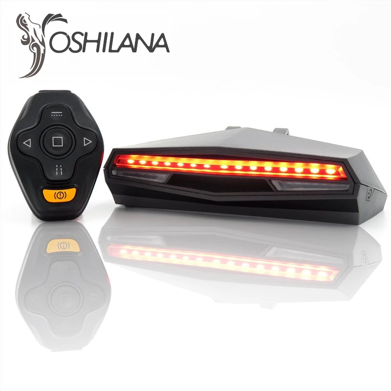 

New Wireless Bike Tail Light Smart USB Rechargeable Bike Light Cycling Accessories Remote Turn LED Bicycle Rear Light Tool