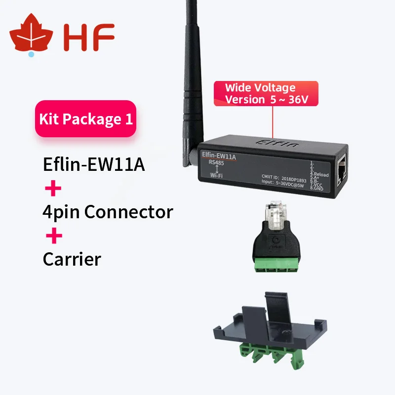 Внешняя антенна HF Elfin-EW11A-0 5 ~ 36 В с широким напряжением беспроводные сетевые