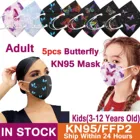5 шт. 5 слоев KN95 маска для лица Mascarillas Nino детская mascarilla fpp2 homologada mascarillas ffp2многоразовая маска для лица ffp2mask