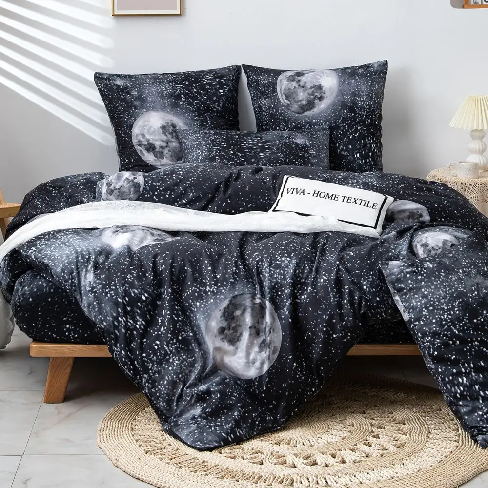 Постельное белье для дома космос хлопок и полиэстер сатин евро 1 5 спальное | Дом