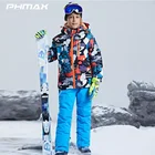 Детский лыжный костюм PHMAX, одежда для сноуборда, детский лыжный костюм для сноуборда, комплект одежды, костюм для сноуборда