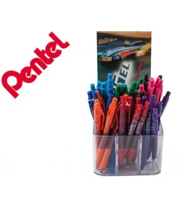 Роликовый пентел энергогель 107 выдвижной 0 7 мм разных цветов 60 шт |