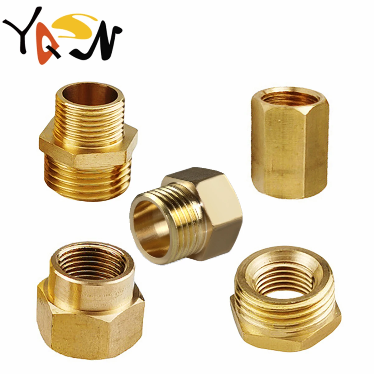 Переходник BSP латунный штуцер для труб с шестигранным хвостовиком 1 шт. 1/8 дюйма 1/4