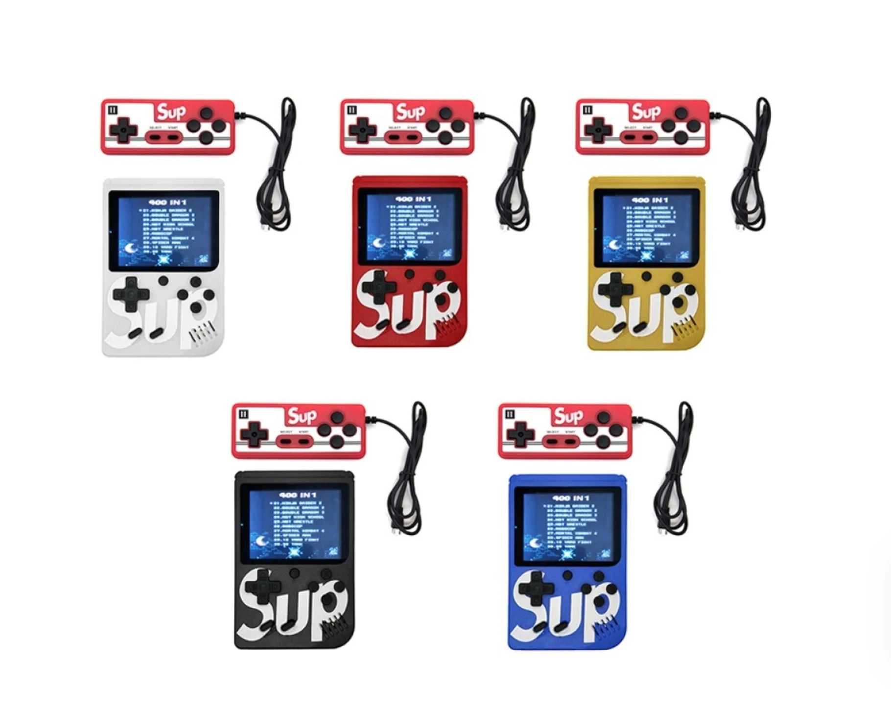 Портативная игровая консоль AMAI SUP Game BOX PLUS 400 в 1 с джойстиком |