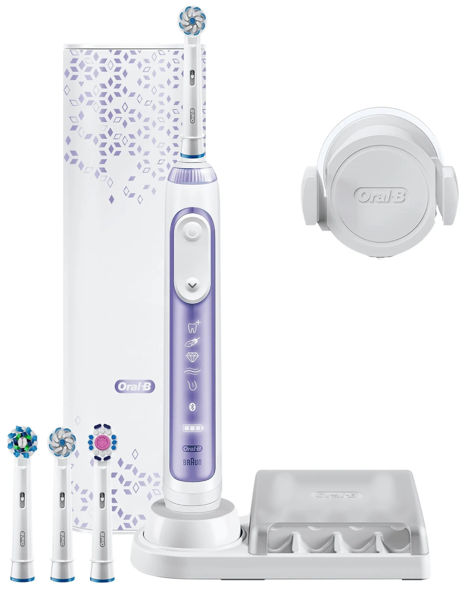 Kopen Oral-B Genius Pro 10000N Elektrische Tandenborstel Braun Met Bluetooth Orchidee Paars