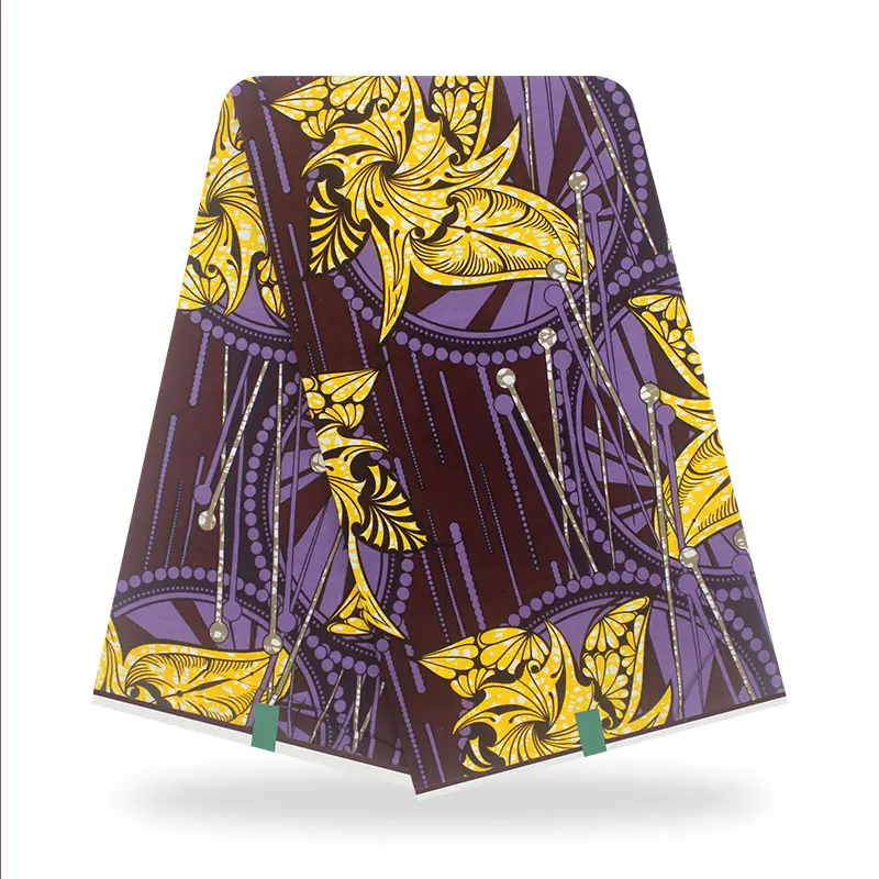 

African wax Fabric 100% Cotton for Dresses Sewing fabric Nigerian Ankara fabric African tissus Real Wax 6yard/lot