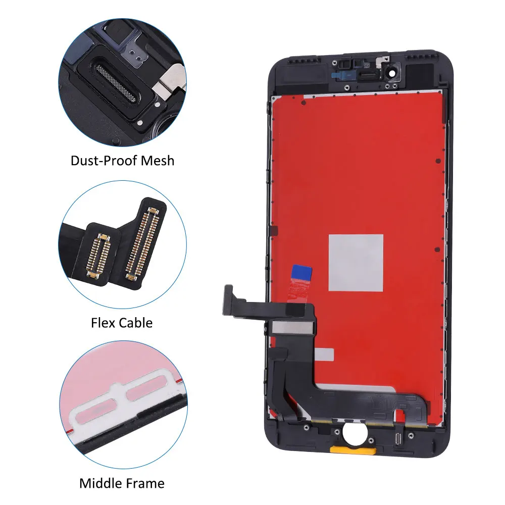 ЖК-дисплей с сенсорным экраном и дигитайзером в сборе 5 дюйма для iPhone 7 Plus замена