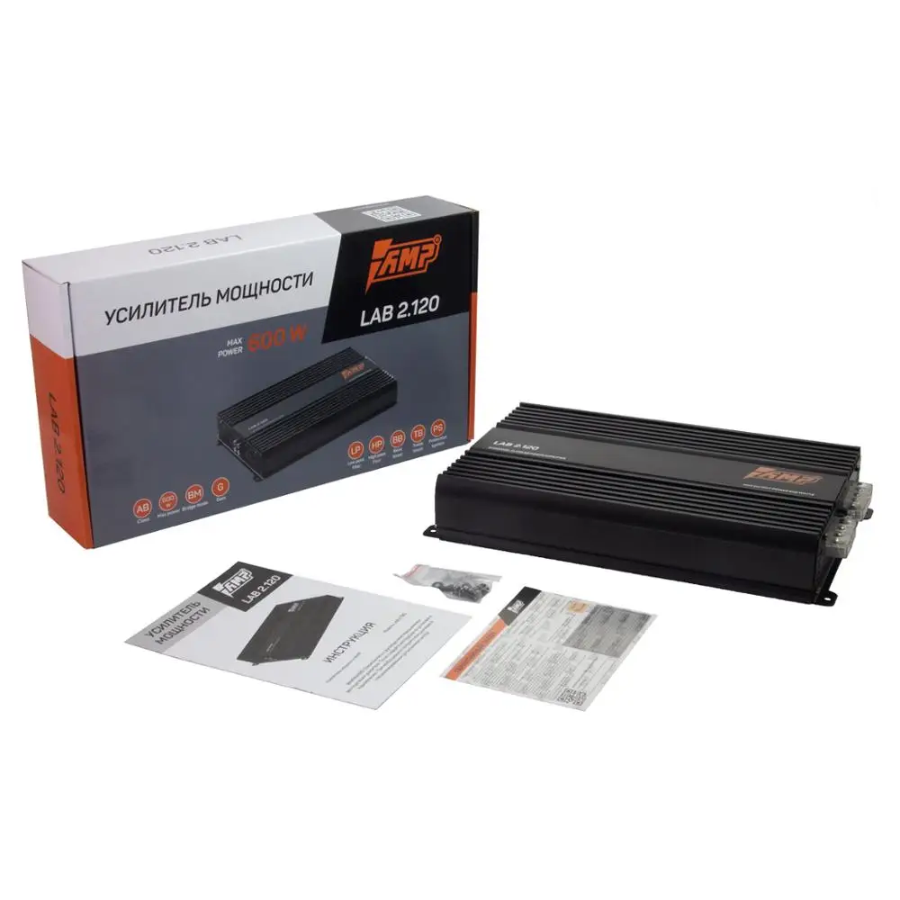 AMP LAB 2.120 Усилитель мощности двухканальный для авто|Стереоусилители| |
