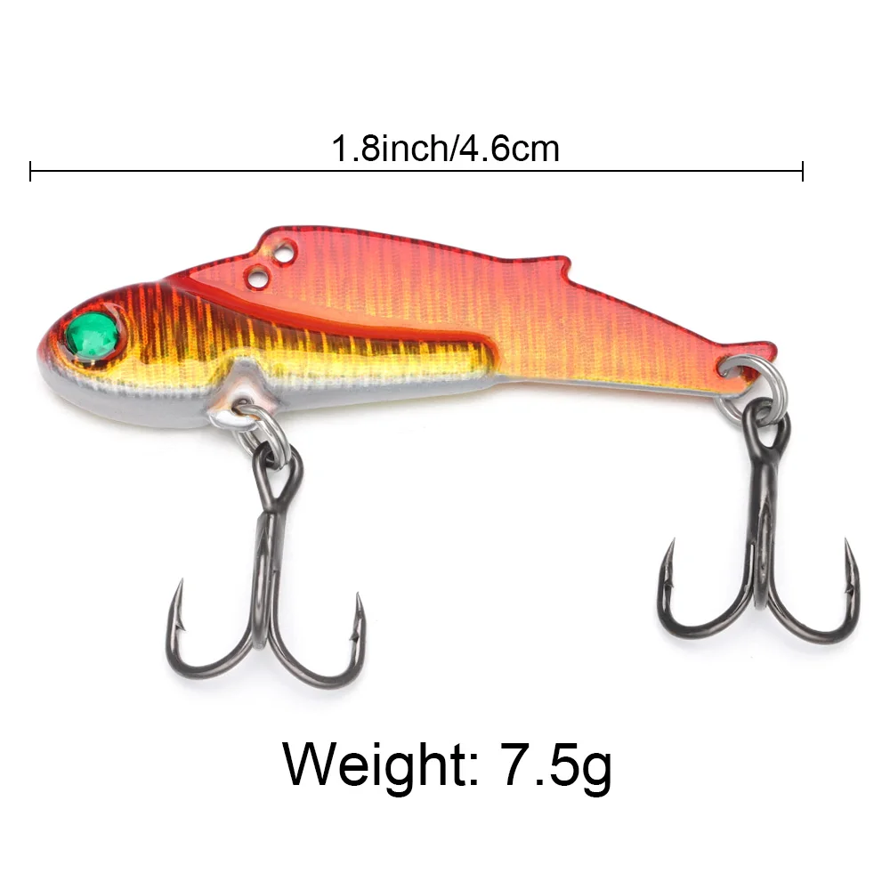 Приманка рыболовная Вибрирующая с блестками 46 мм 7 5 г | Спорт и развлечения