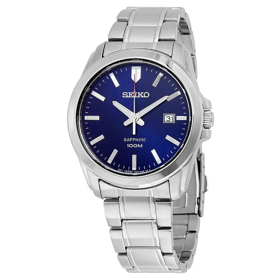 SEIKO Blue Dial Stainless Watch SGEH47|Кварцевые мужские часы| |