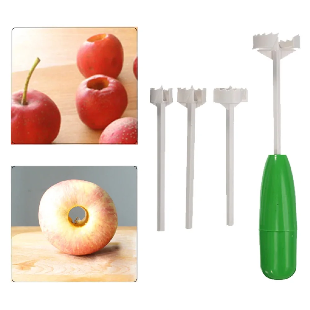 handheld fruit and vegetable core remover set for vegetables dig hole opener separator kitchen accesories drill gadget set gift free global shipping