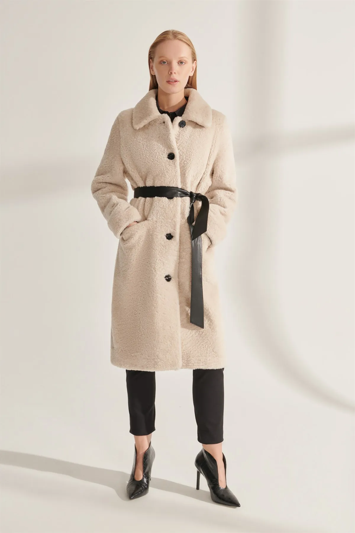 Genuine Fur Jackets Gray Genuine Leather Oversized Coats Women Winter Warm Waterproof Sheepskin Parkas Design New Street Fashion