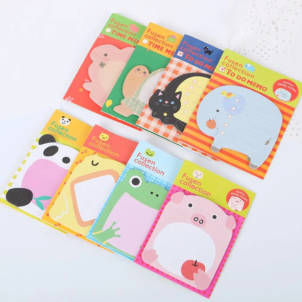 5 шт. блокнот с милыми мультяшными лесными животными клейкие маркеры для записей