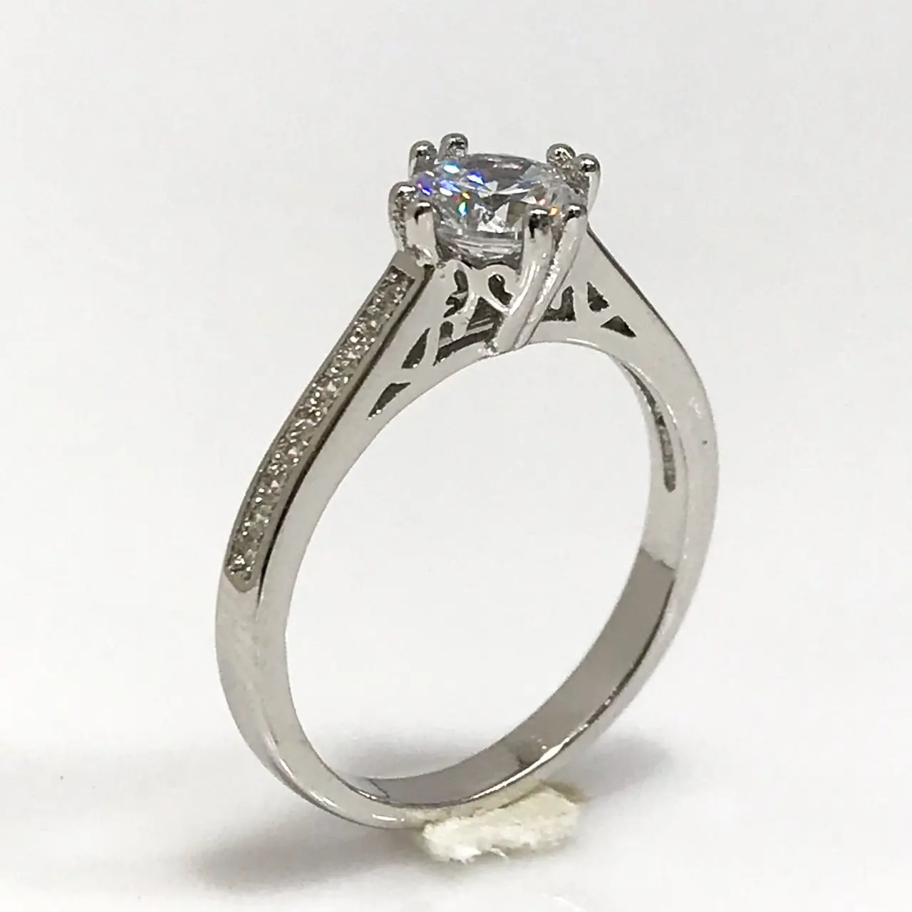 

Swarovski Montr Special Design Silver Engagement Ring